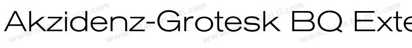 Akzidenz-Grotesk BQ Extended medium字体转换